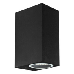 Long Life Lamps Company Modern Rectangular Up Down Matt Black Outdoor Wall Light Fixture Gu10 Zlc061B - thumbnail 1
