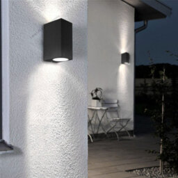 Long Life Lamps Company Modern Rectangular Up Down Matt Black Outdoor Wall Light Fixture Gu10 Zlc061B - thumbnail 8