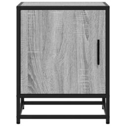 Berkfield Bedside Cabinets 2 Pcs Grey Sonoma 40X31X50 Cm Engineered Wood And Metal - thumbnail 5