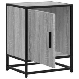 Berkfield Bedside Cabinets 2 Pcs Grey Sonoma 40X31X50 Cm Engineered Wood And Metal - thumbnail 9