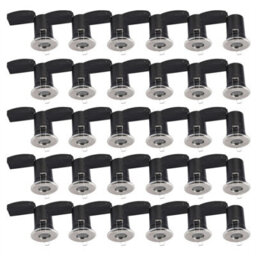 First Choice Lighting Set Of 30 - Brushed Chrome Ip65 Bathroom Recessed Fire Rated Downlight - thumbnail 1