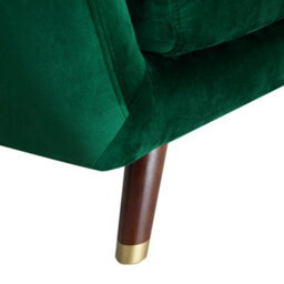 Beliani Sofa 3 Seater Bodo Velvet Emerald Green - thumbnail 7
