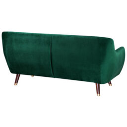 Beliani Sofa 3 Seater Bodo Velvet Emerald Green - thumbnail 5