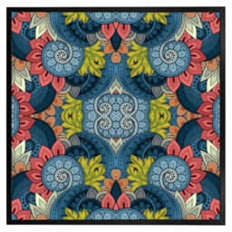 "Andrew Lee Tribal Pattern Ethnic (Picutre Frame) / 20X20"" / Brown" - thumbnail 9