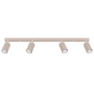 Luminosa Lighting Luminosa Karbon Ceiling Spotlight Bar Taupe 4X Gu10 - image 1