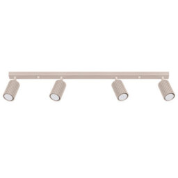 Luminosa Lighting Luminosa Karbon Ceiling Spotlight Bar Taupe 4X Gu10 - thumbnail 1