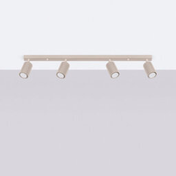 Luminosa Lighting Luminosa Karbon Ceiling Spotlight Bar Taupe 4X Gu10 - thumbnail 2