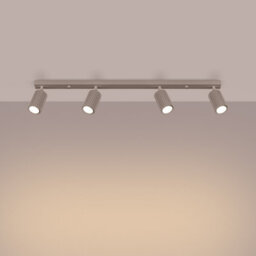 Luminosa Lighting Luminosa Karbon Ceiling Spotlight Bar Taupe 4X Gu10 - thumbnail 3