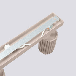 Luminosa Lighting Luminosa Karbon Ceiling Spotlight Bar Taupe 4X Gu10 - thumbnail 8