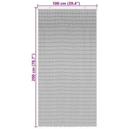 Walplus Insect Door Curtain Dark Grey 100X200 Cm Bamboo - thumbnail 7