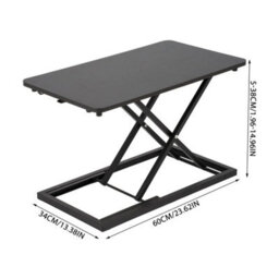 Black Standing Desk Converter Sit Stand Desk - thumbnail 2