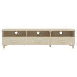 Berkfield Tv Cabinet Honey Brown 158X40X40 Cm Solid Wood Pine - thumbnail 3
