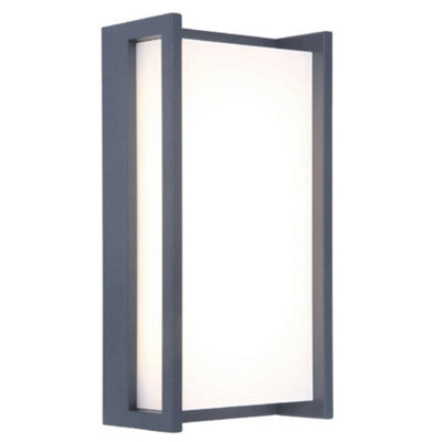 Britalia Br5193001118 Led Anthracite Outdoor Modern Rectangular Flush Wall Light 1100Lm 3000K Warm White Ip54 - image 1