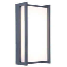 Britalia Br5193001118 Led Anthracite Outdoor Modern Rectangular Flush Wall Light 1100Lm 3000K Warm White Ip54