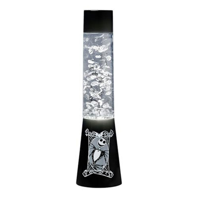Nightmare Before Christmas Flow Lamp, Disney Led Light 33Cm, Black & White Base Halloween Collectible Decor - Paladone - image 1