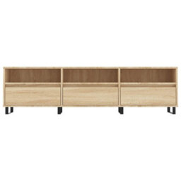 Berkfield Sturdy Tv Cabinet Sonoma Oak 150X30X44.5 Cm Engineered Wood - thumbnail 5