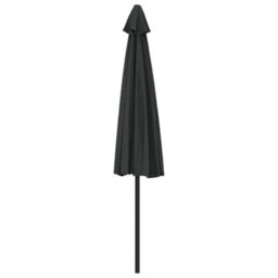 Berkfield Balcony Parasol With Aluminium Pole Black 300X150X253 Cm Half - thumbnail 5