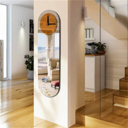 Artloge Large Mirrored Wall Clock Hotel Library Church Clock Timeless Charm On Wall Decor, 32X100Cm - thumbnail 7