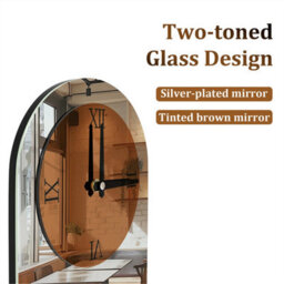 Artloge Large Mirrored Wall Clock Hotel Library Church Clock Timeless Charm On Wall Decor, 32X100Cm - thumbnail 3