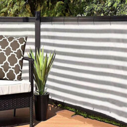 White 0.9X5M Rectangular Shade Sail - thumbnail 1