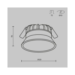 Luminosa Lighting Luminosa Okno 12Cm Round Recessed Downlight White Ip44 - thumbnail 2