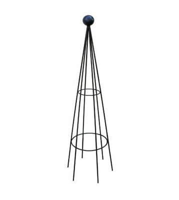Poppy Forge Hampton 8Ft Obelisk (Split) Bare Metal/ready To Rust - Solid Steel - L41 X W41 X H244 Cm - Finial Is An Additional Extra - image 1