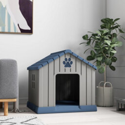 Pawhut Dog Kennel Outdoor For Medium Dogs, Waterproof Plastic Dog House - thumbnail 9