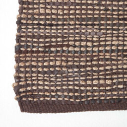 Homescapes Madras Leather Hemp Rug Brown, 120 X 180 Cm - thumbnail 3