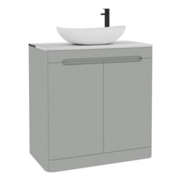Royal Bathrooms Venice 800mm Dove Grey Freestanding Bathroom Countertop Vanity Unit 2 Door With Cesar Basin - thumbnail 7