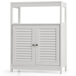 Bathroom Floor Cabinet Free Standing Storage Organizer - thumbnail 1