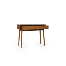 Ashfield Cherry Ash Writing Desk With 2 Drawers - thumbnail 4