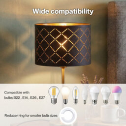 Emitto Ceiling Light Shade Pendant Drum Lampshade Lightshade Living Room - thumbnail 7