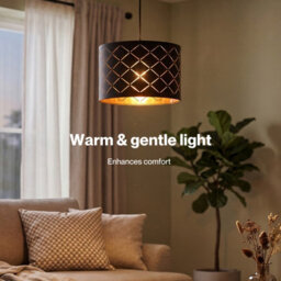 Emitto Ceiling Light Shade Pendant Drum Lampshade Lightshade Living Room - thumbnail 5