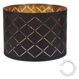 Emitto Ceiling Light Shade Pendant Drum Lampshade Lightshade Living Room - thumbnail 3