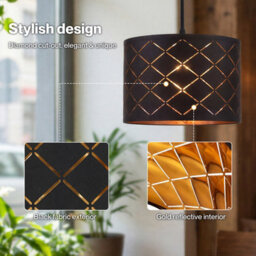 Emitto Ceiling Light Shade Pendant Drum Lampshade Lightshade Living Room - thumbnail 8