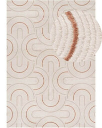 The Rugs Carmel Cream/terra Geometric Area Rug And Runner Non Shedding, Stain Resistant, Soft - thumbnail 2