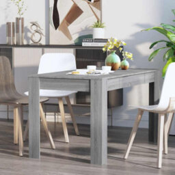 Vidaxl Dining Table Grey Sonoma 140X74.5X76 Cm Engineered Wood - thumbnail 5