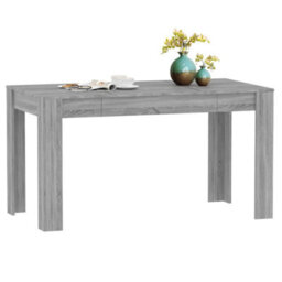 Vidaxl Dining Table Grey Sonoma 140X74.5X76 Cm Engineered Wood - thumbnail 6