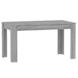 Vidaxl Dining Table Grey Sonoma 140X74.5X76 Cm Engineered Wood - thumbnail 1