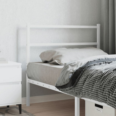 Berkfield Metal Headboard White 107 Cm - image 1
