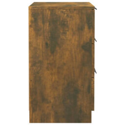 Berkfield Modern Bedside Cabinets 2 Pcs Smoked Oak 40X36X65 Cm - thumbnail 8