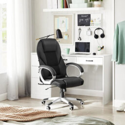 Songmics Ergonomic Office Chair With Adjustable Height, Black - thumbnail 6