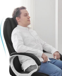Songmics Ergonomic Office Chair With Adjustable Height, Black - thumbnail 2