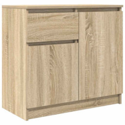 Walplus Sideboard With Drawer Sonoma Oak 71X35X65 Cm Engineered Wood - thumbnail 2