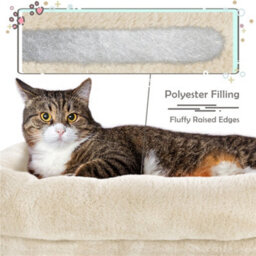 Yaheetech Beige 96Cm 4-Level Cat Tree Condo With Plush Perch Cat Climbing Tower With Scratching Posts - thumbnail 8