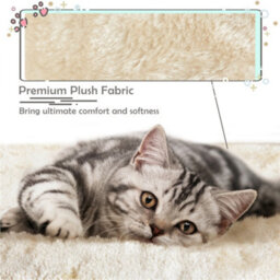 Yaheetech Beige 96Cm 4-Level Cat Tree Condo With Plush Perch Cat Climbing Tower With Scratching Posts - thumbnail 5