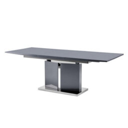 Furniture in Fashion Belmonte High Gloss Extending Dining Table Large In Grey - thumbnail 5