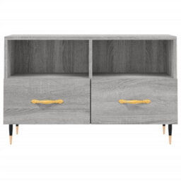 Berkfield Sturdy Tv Cabinet Grey Sonoma 80X36X50 Cm Engineered Wood - thumbnail 5