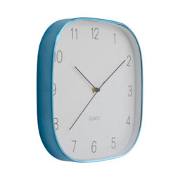 Orsina Elko Square Blue Finish Case Wall Clock - thumbnail 2
