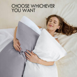 Bedlooms Dyed Pillowcase 2 Pair- Soft Plain Pillow Covers Grey Envelop Closure - Easy Care Pillowcase Bedding Set 50X75 Cm - thumbnail 3